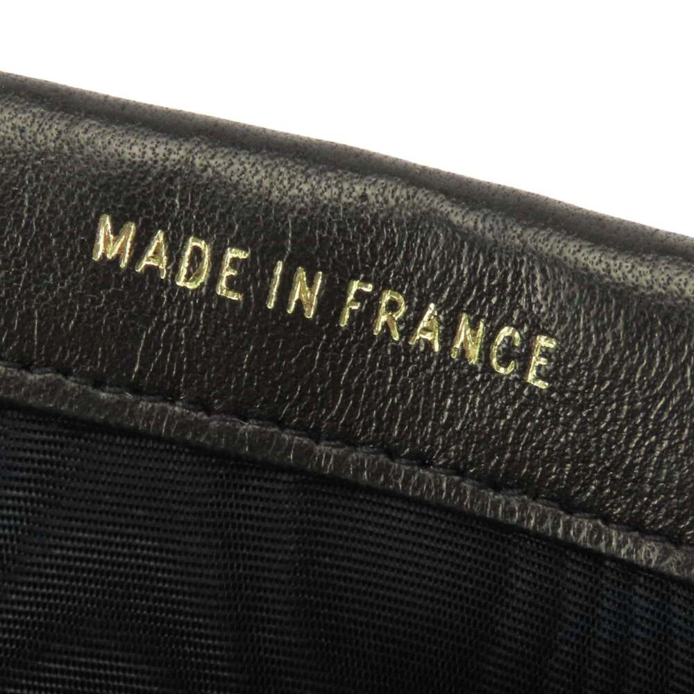 CHANEL Black Lambskin Leather Logo Wallet - Picture 14 of 16